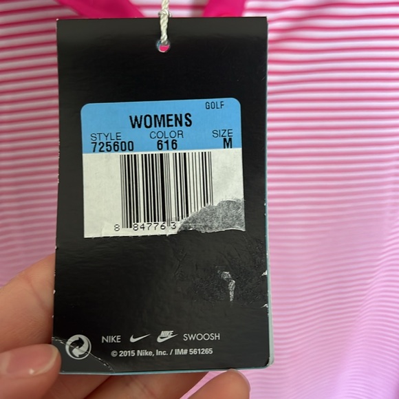 Pink Nike Golf Tank Polo - Medium - Picture 3 of 5